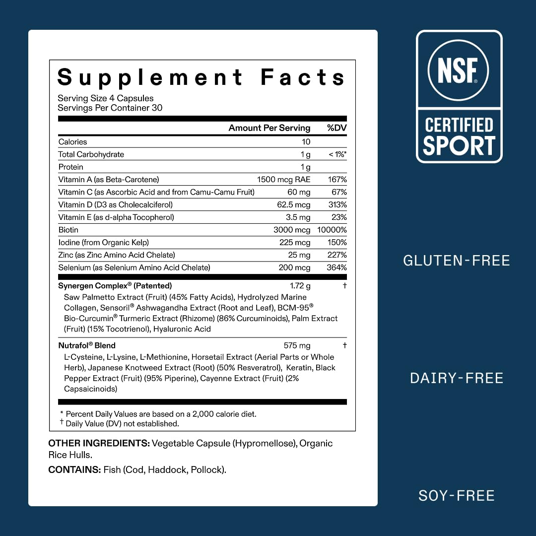 Nutrafol Men's Hair Growth Supplements